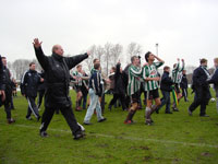 En na afloop een klein feestje (Foto Helmich Lubberts)